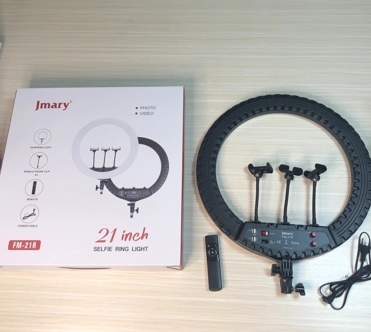 Jmary Ring Light 21 Inch FM-21R Selfie LED Light With Stand & Remote thumbnail 2