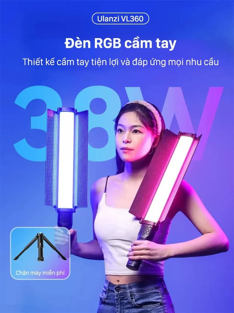 Ulanzi VL360 RGB Light Wand – Pro 38W Video Light thumbnail 2