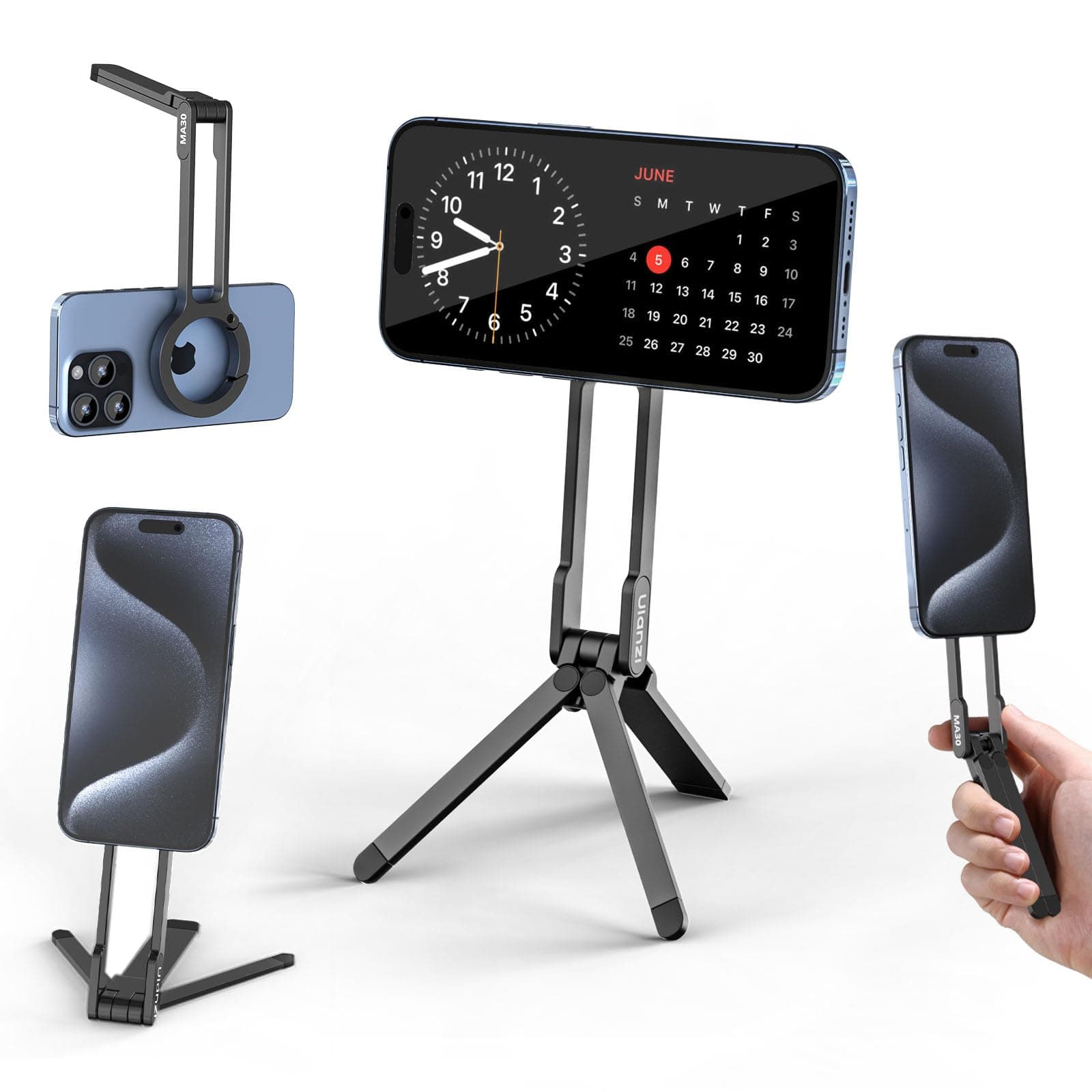 Ulanzi MA30 Magnetic Phone Tripod Stand for iPhone Strong MagSafe Stand