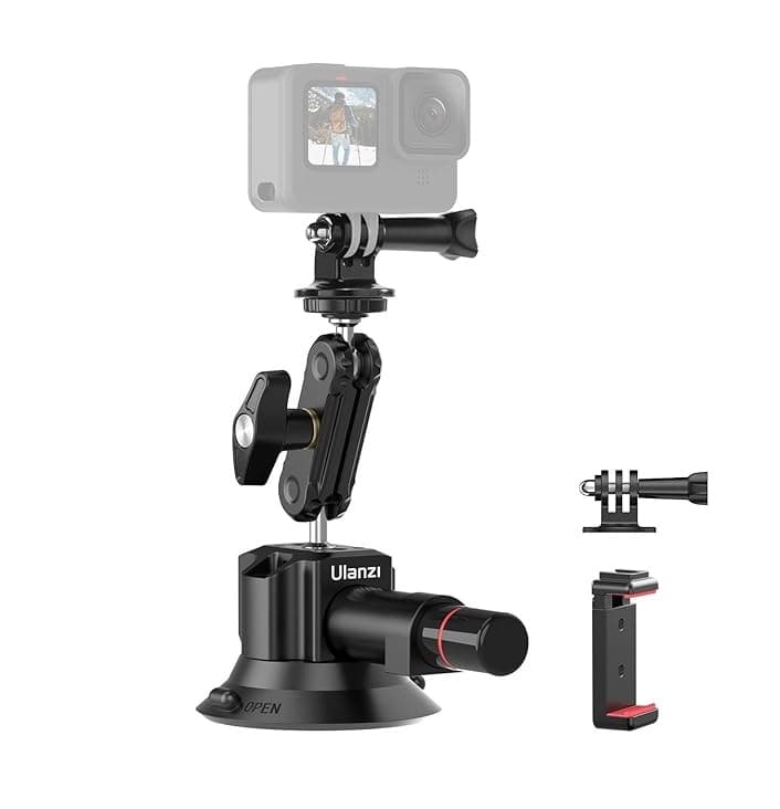 Ulanzi SC-01 Suction Cup Camera Mount - Powerful Vacuum Grip