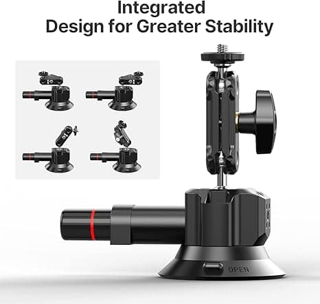 Ulanzi SC-01 Suction Cup Camera Mount - Powerful Vacuum Grip thumbnail 5