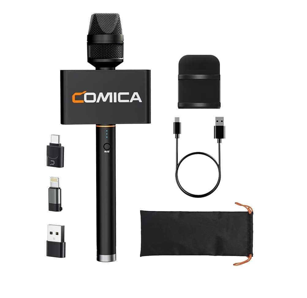 COMICA Revo S Wireless Interview Microphone for iPhone & Android