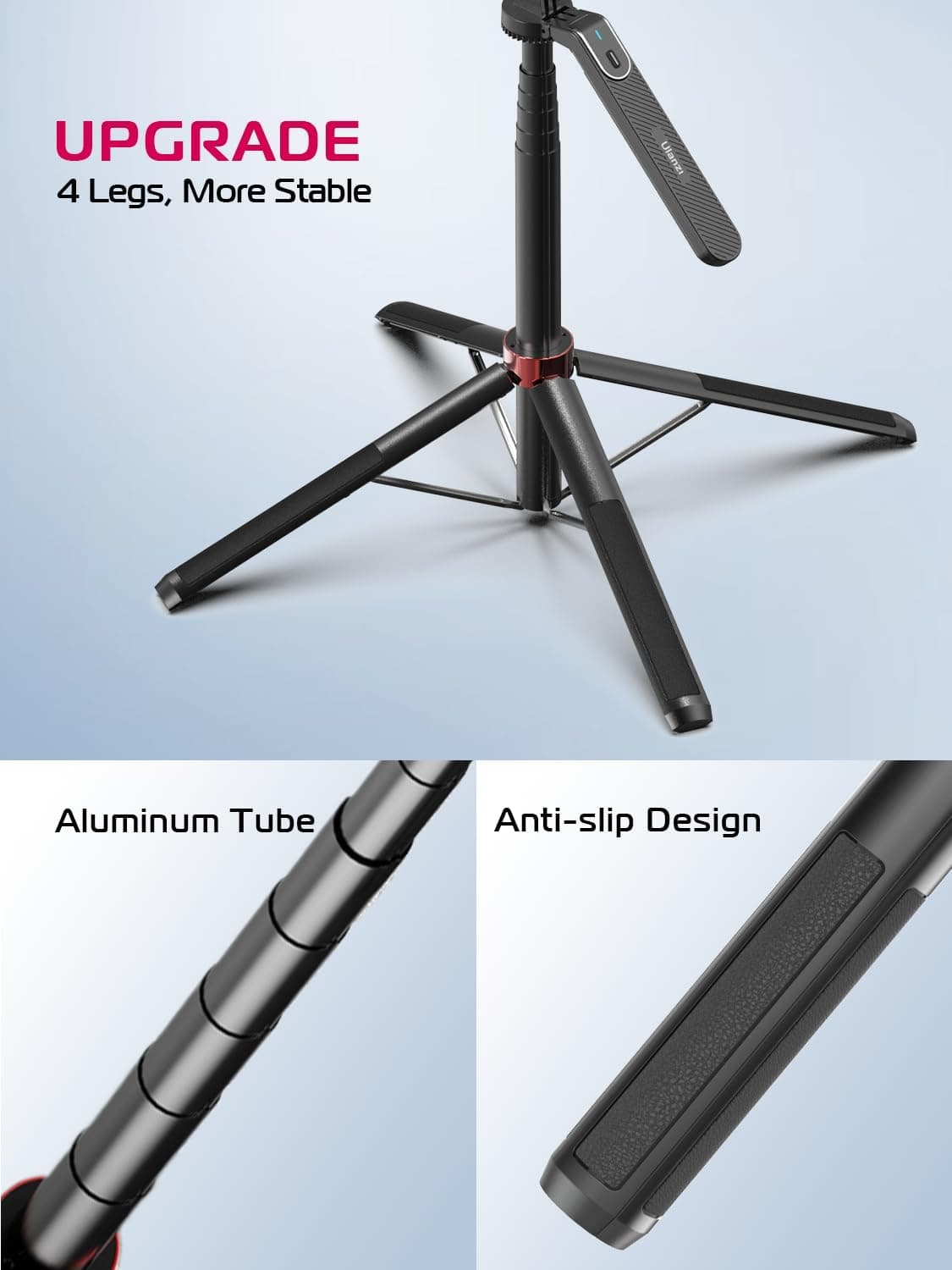 Ulanzi MA09 Selfie Stick Phone Tripod with Wireless Remote thumbnail 3