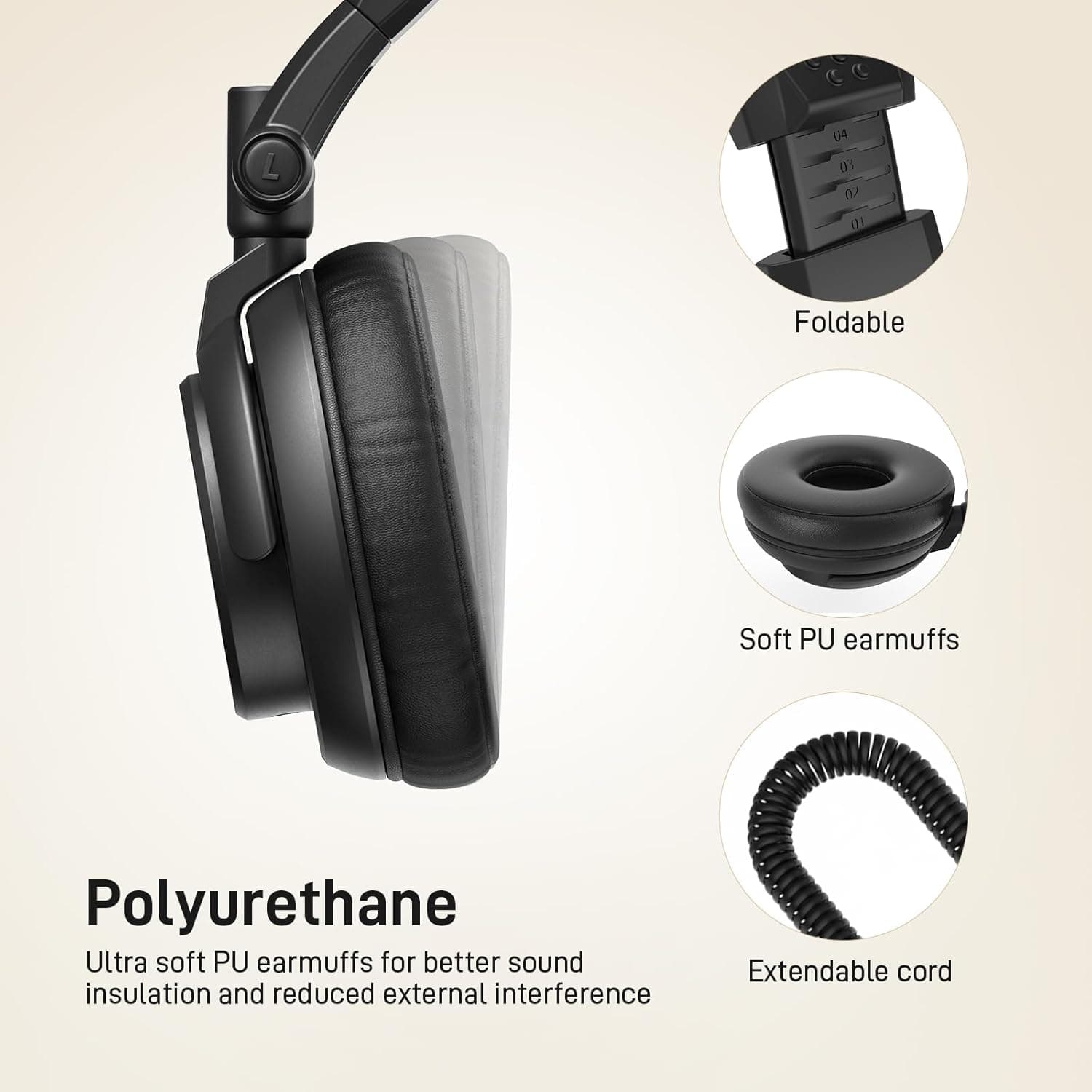 MAONO MH601 Studio Headphones for Professional Sound thumbnail 2