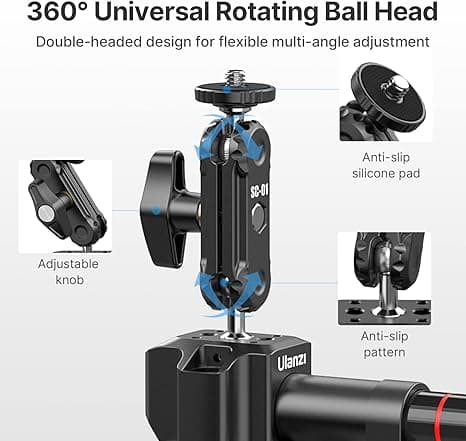 Ulanzi SC-01 Suction Cup Camera Mount - Powerful Vacuum Grip thumbnail 2