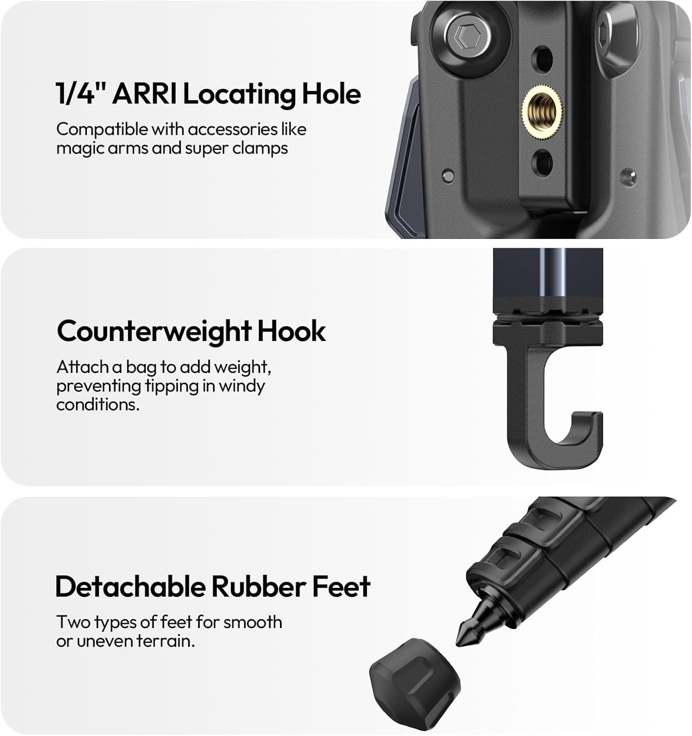 Ulanzi Ombra 2 Travel Tripod 61.5 Inch with 360° Ball Head thumbnail 2