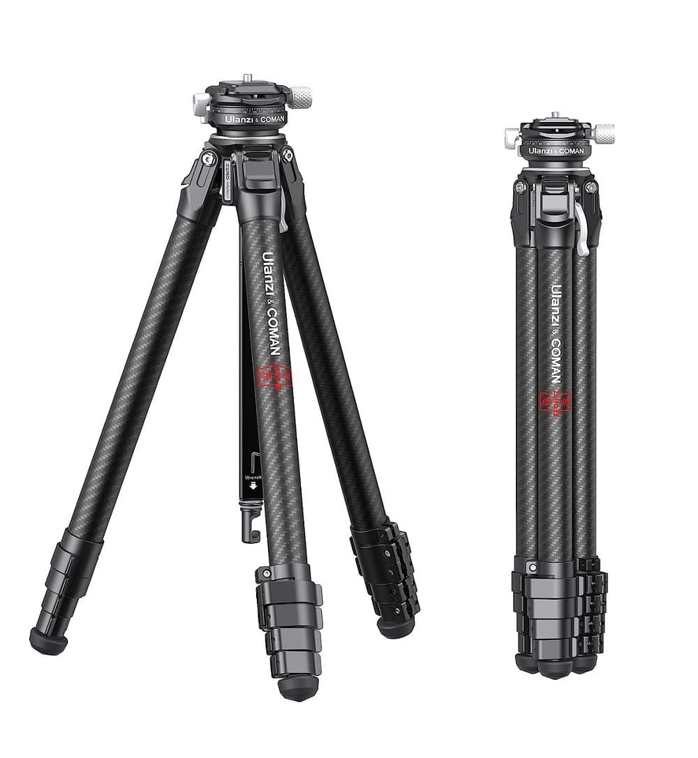 Ulanzi Zero-Y Carbon Fiber Travel Tripod with Arca-Swiss Ball Head