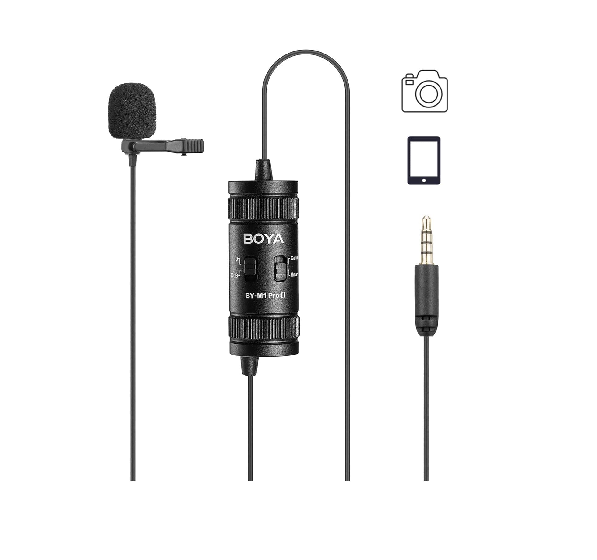 Boya BY-M1 Pro 2 Microphone Lavalier Omnidirectional Mic