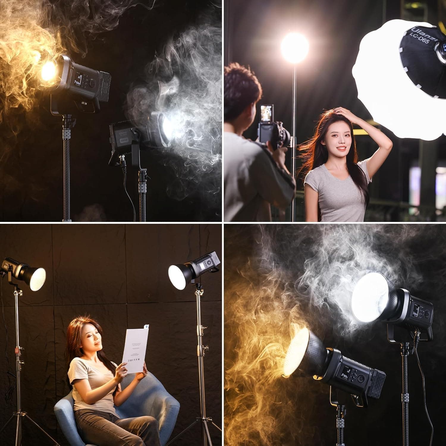 Ulanzi VL-200Bi 200W Bi-Color COB Light + APP Control for Professional Studios thumbnail 3