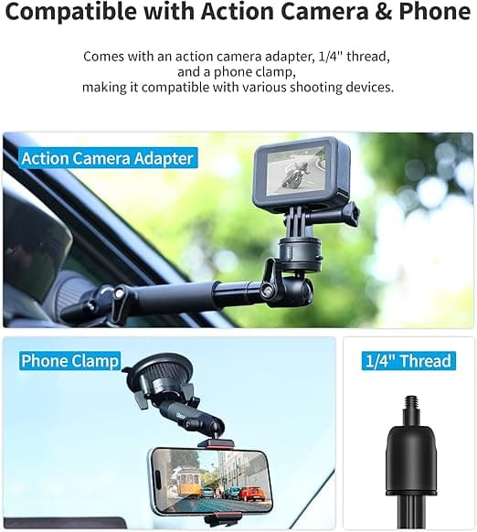 Ulanzi ZJ01 Camera Suction Cup Mount Stable 360° Pro Grip thumbnail 2