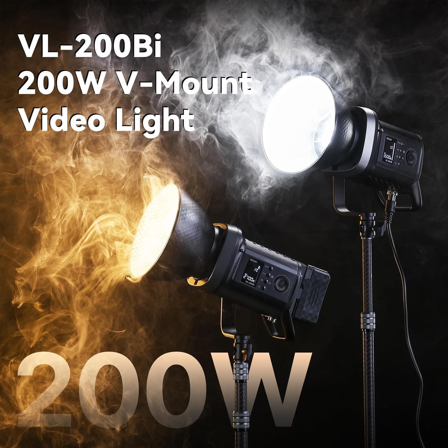 Ulanzi VL-200Bi 200W Bi-Color COB Light + APP Control for Professional Studios thumbnail 6