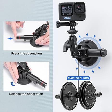 Ulanzi SC-01 Suction Cup Camera Mount - Powerful Vacuum Grip thumbnail 3