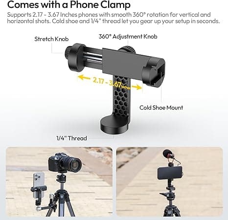 Ulanzi Ombra 2 Travel Tripod 61.5 Inch with 360° Ball Head thumbnail 5