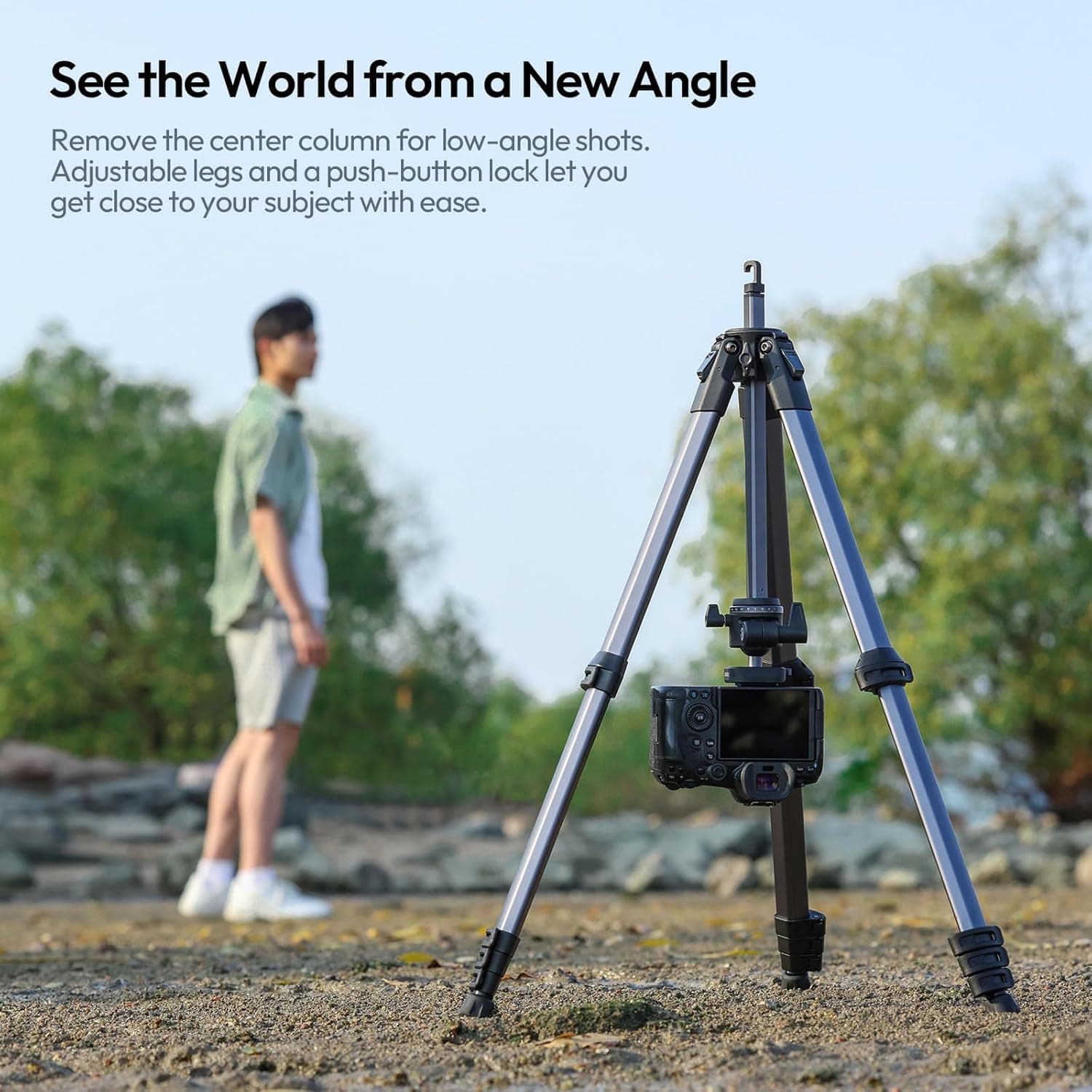 Ulanzi Ombra 2 Travel Tripod 61.5 Inch with 360° Ball Head thumbnail 6