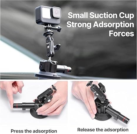Ulanzi SC-01 Suction Cup Camera Mount - Powerful Vacuum Grip thumbnail 4