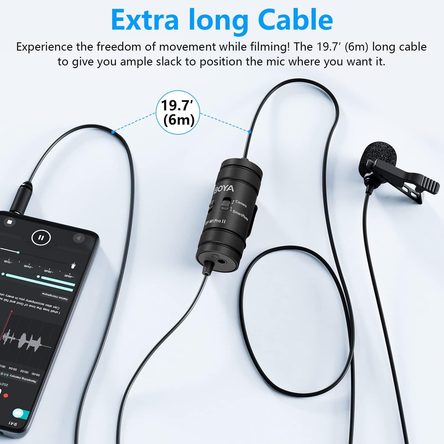 Boya BY-M1 Pro 2 Microphone Lavalier Omnidirectional Mic thumbnail 5