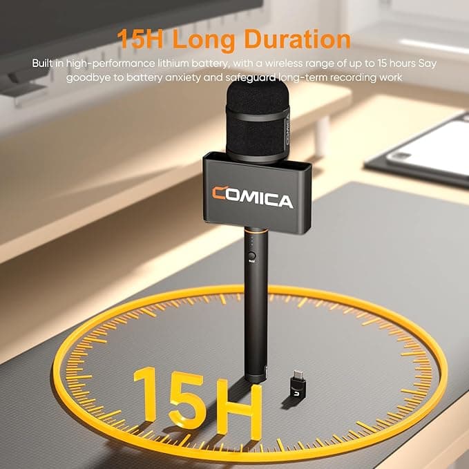 COMICA Revo S Wireless Interview Microphone for iPhone & Android thumbnail 3