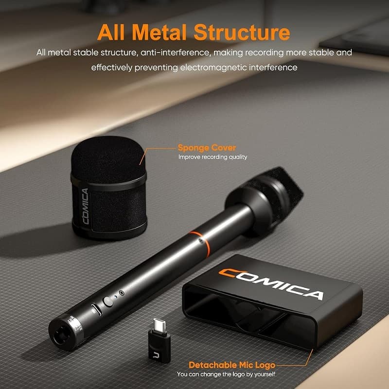 COMICA Revo S Wireless Interview Microphone for iPhone & Android thumbnail 4