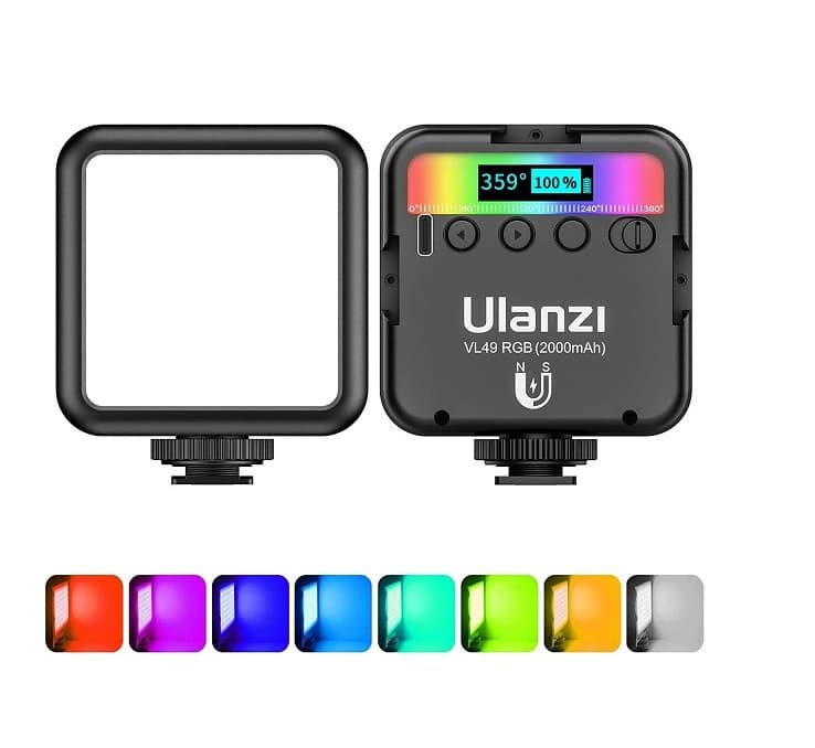 Ulanzi VL49 RGB Video Light – Pro Portable Mini LED Camera Lighting thumbnail 2