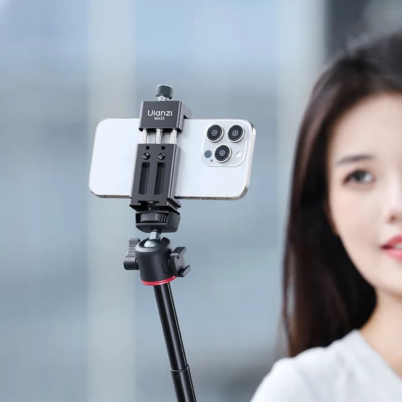 Ulanzi MA33 Metal Phone Mount Holder with Arca & Cold Shoe thumbnail 2