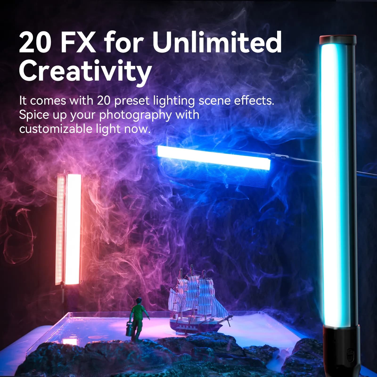Ulanzi VL360 RGB Light Wand – Pro 38W Video Light thumbnail 5