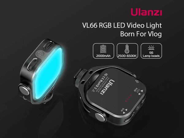 Ulanzi VL66 RGB LED Video Light – Portable Pro Lighting thumbnail 3