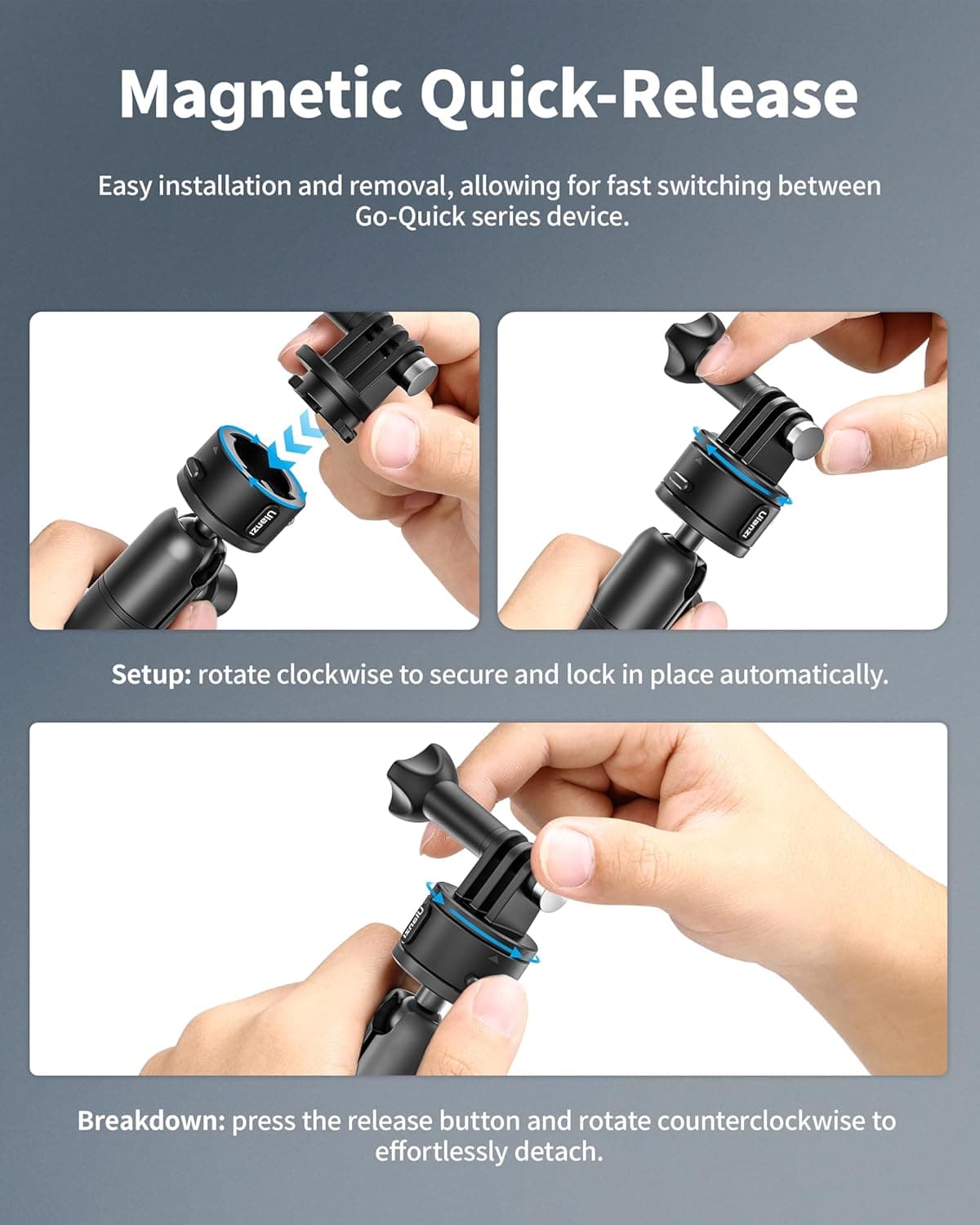 Ulanzi ZJ01 Camera Suction Cup Mount Stable 360° Pro Grip thumbnail 6