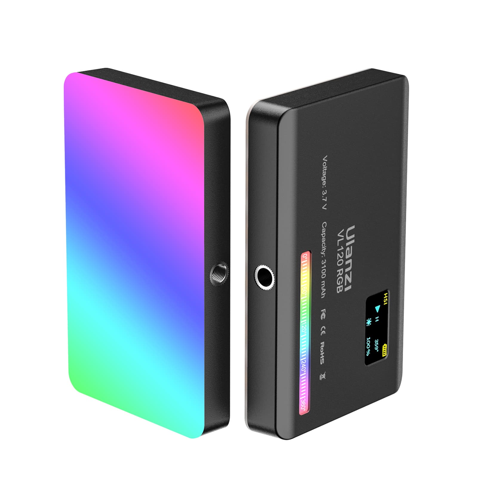 Ulanzi VL120 RGB Video Light Portable LED Panel for Photography & Vlogging