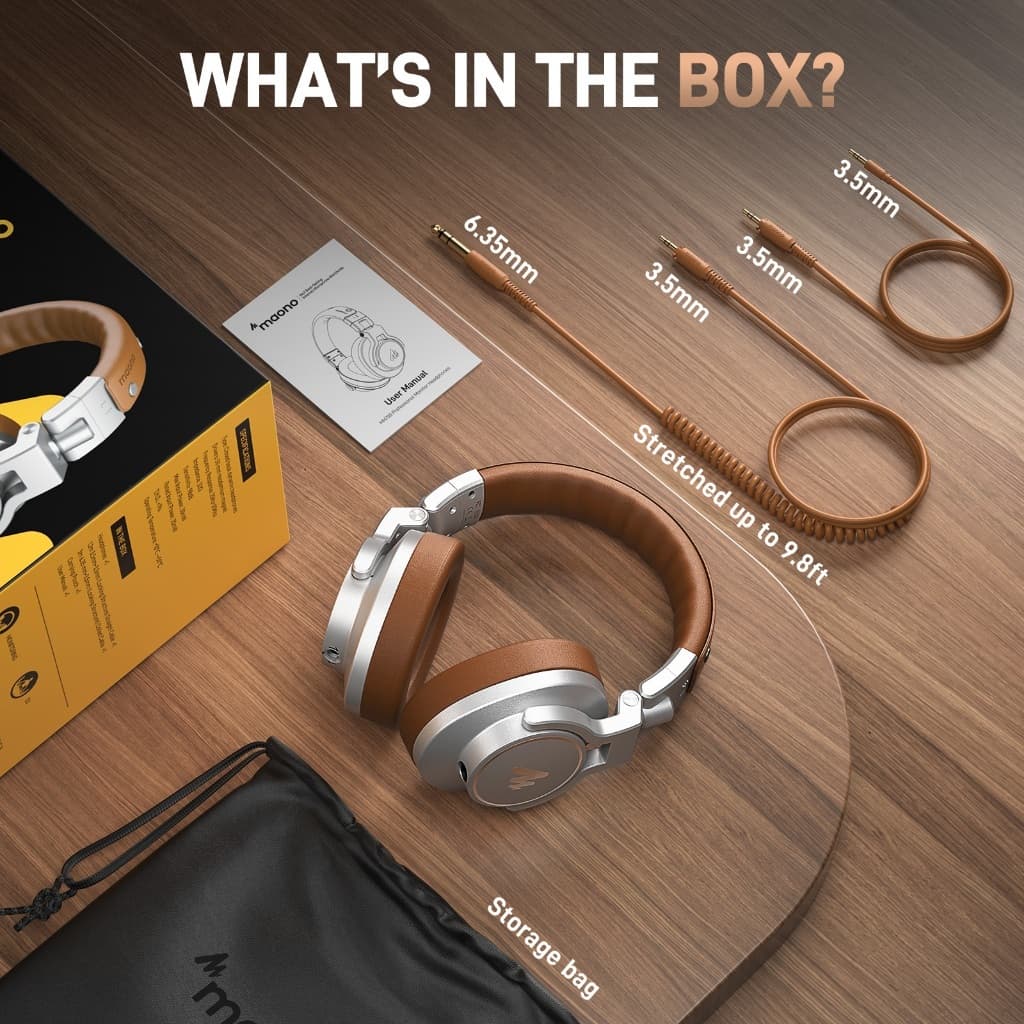 Maono MH700 Studio Headphones for Mixing, DJ & Recording thumbnail 2
