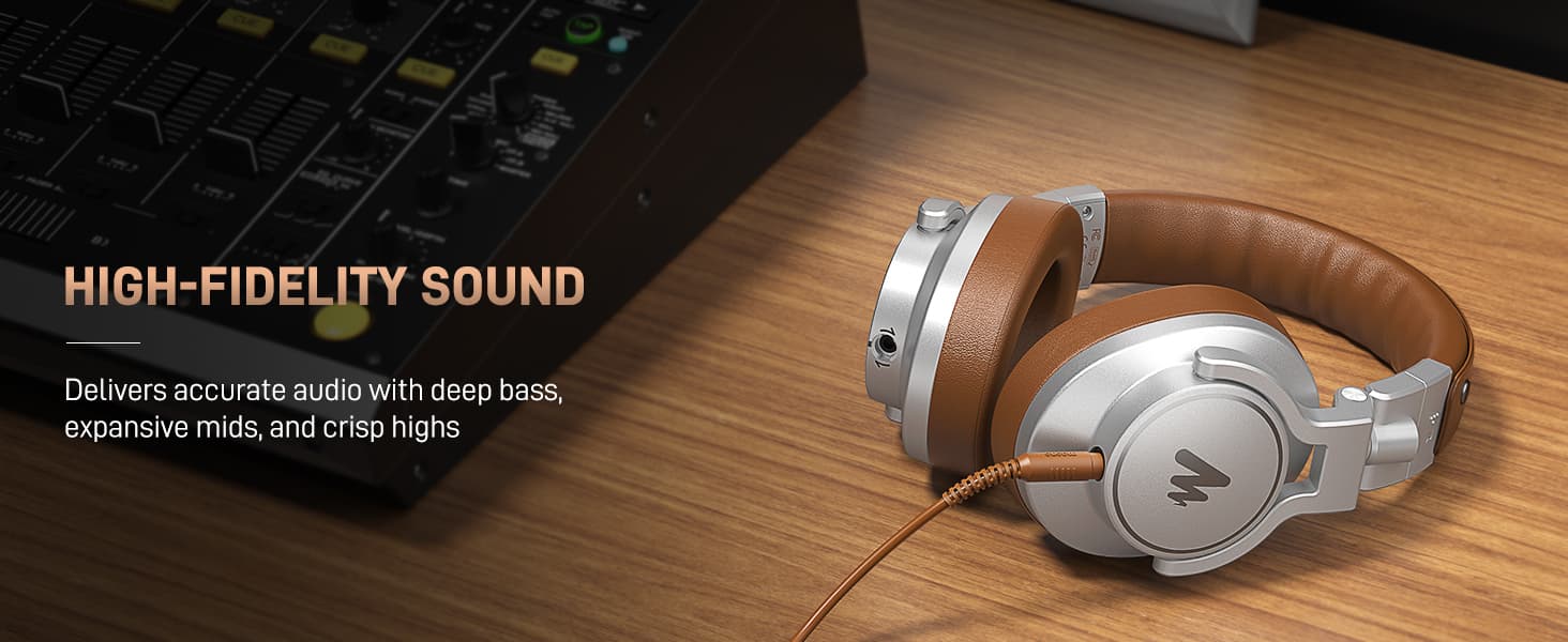 Maono MH700 Studio Headphones for Mixing, DJ & Recording thumbnail 3