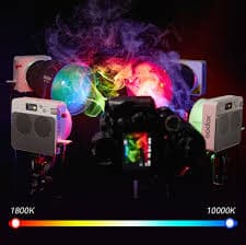 Godox ML100R RGB LED Video Light 1800K–10000K Portable Portable Full Color Power thumbnail 3