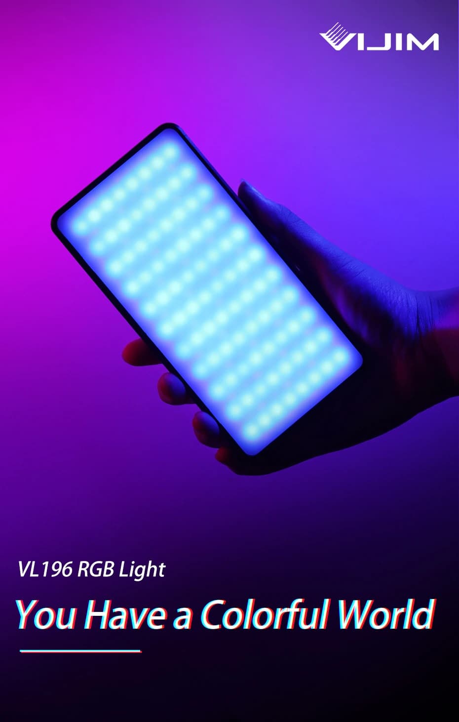 VIJIM VL196 RGB LED Video Light – Portable Camera Lighting thumbnail 3
