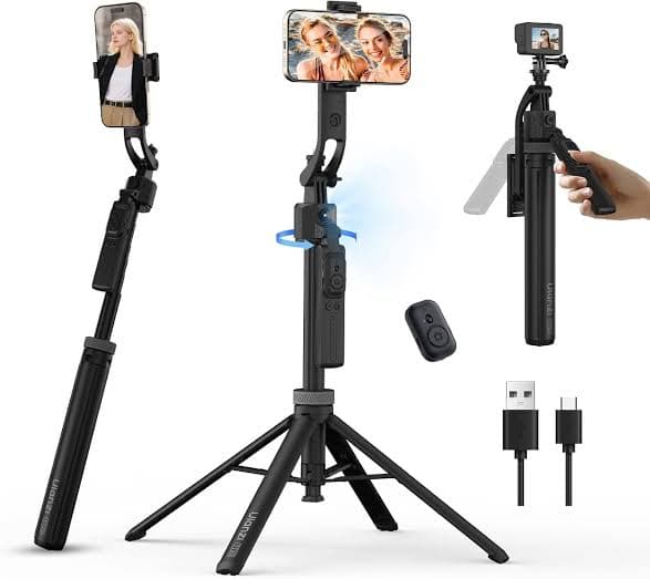 Ulanzi TT23 Auto Face Tracking Tripod for 360° Rotating Selfie Stick with Remote