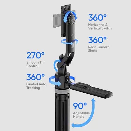 Ulanzi TT23 Auto Face Tracking Tripod for 360° Rotating Selfie Stick with Remote thumbnail 5