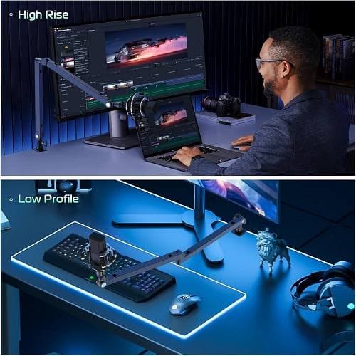 Ulanzi TM01 Microphone Boom Arm Stand with Desk Clamp thumbnail 5