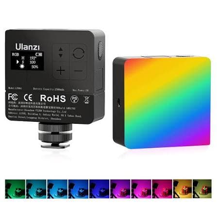 Ulanzi VL49 Pro RGB Video Light Mini Rechargeable 360° Full Color Portable LED Panel