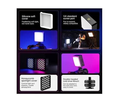 Ulanzi VL49 Pro RGB Video Light Mini Rechargeable 360° Full Color Portable LED Panel thumbnail 5