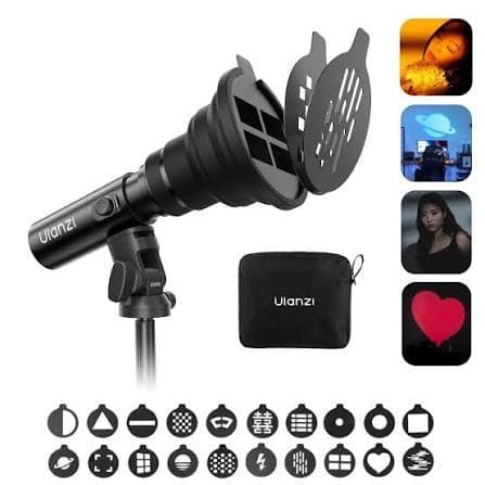 Ulanzi LM01 Photography Flashlight RGB Video Light – 7500mAh Rechargeable Spotlight