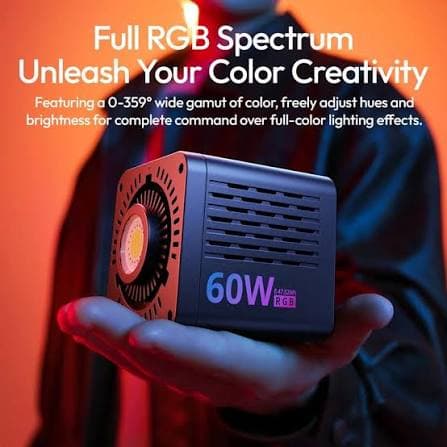 Ulanzi C60 60W RGB COB Video Light – Bowens Power thumbnail 2
