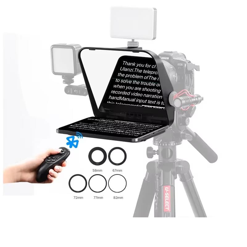 Ulanzi RT02 Foldable Teleprompter for Camera & Mobile