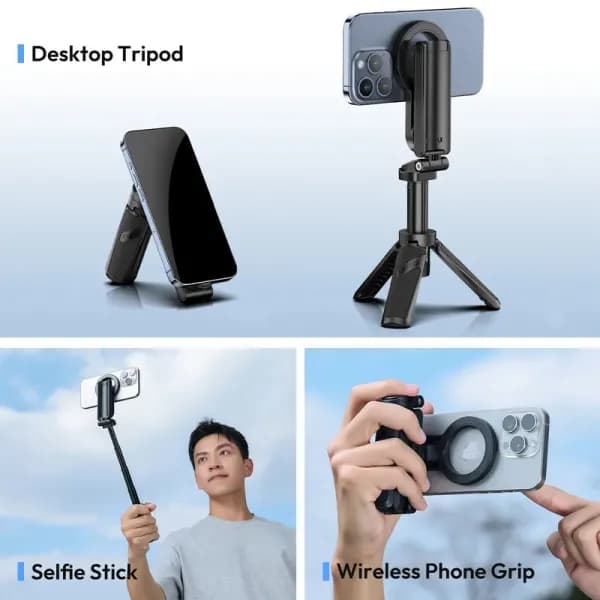 Ulanzi JJ03 Magnetic Mini Tripod – Pocket Selfie Pro with Remote thumbnail 3