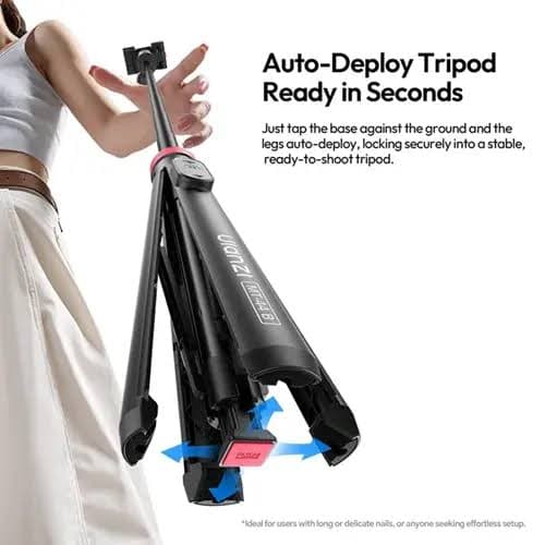Ulanzi MT44B Auto Pop Open Phone Tripod with Remote & Dual Mount for Phone & Camera thumbnail 4