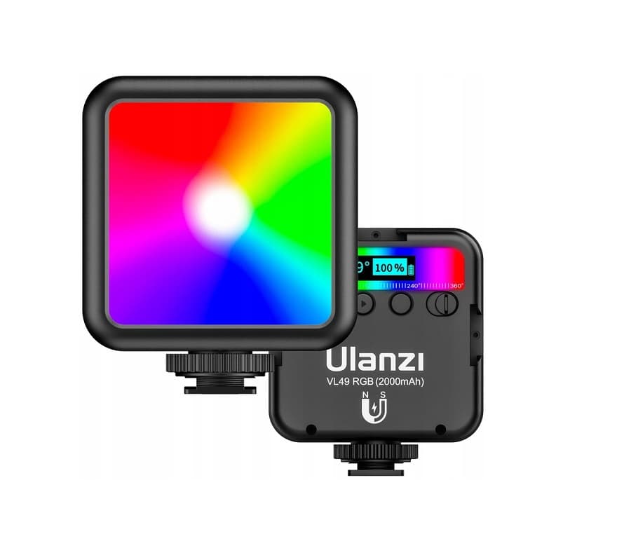 Ulanzi VL49 RGB Video Light – Pro Portable Mini LED Camera Lighting