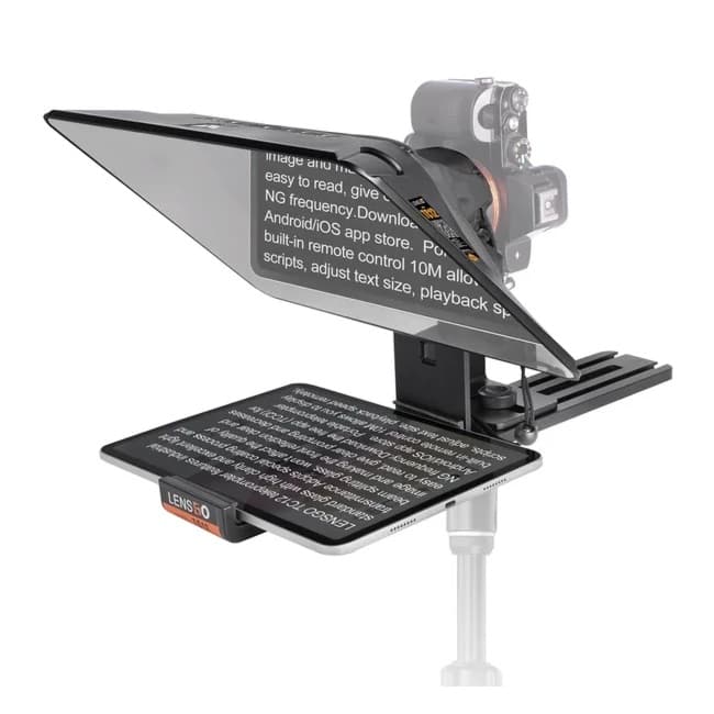 LENSGO TC12 Teleprompter for iPad, Tablet & DSLR Cameras with Remote thumbnail 4