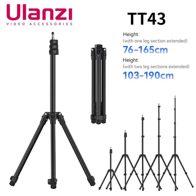 Ulanzi TT43 Photography Light Stand Adjustable Aluminum Tripod thumbnail 4